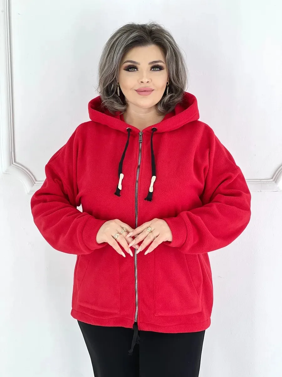 Кофта Luxury Choice, червона, збоку