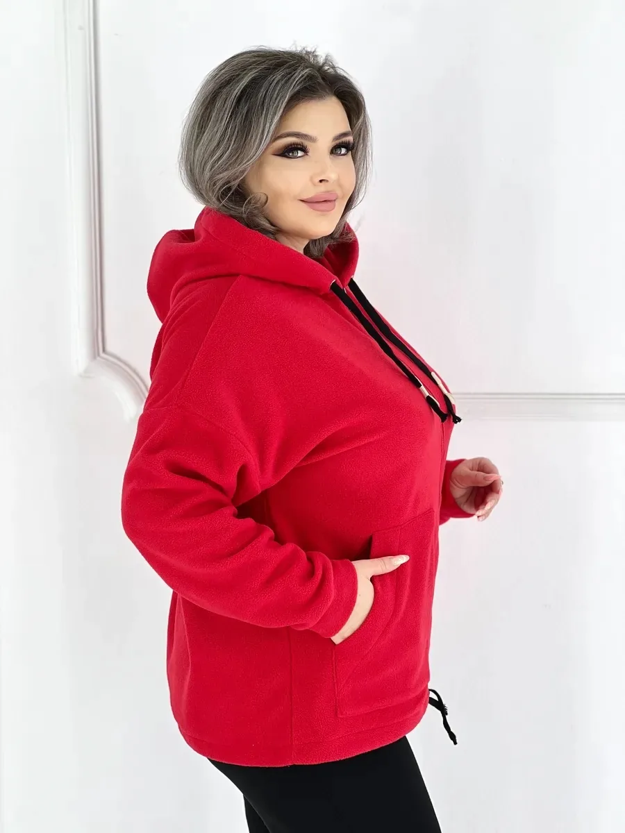 Кофта Luxury Choice, червона, ззаду