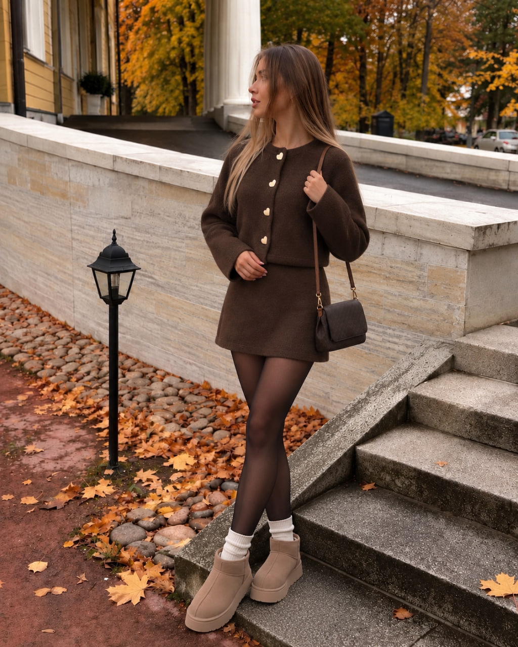 Костюм Soft Style 2606, шоколад, ракурс 2